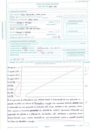 4º Teste escrito - Março 2011